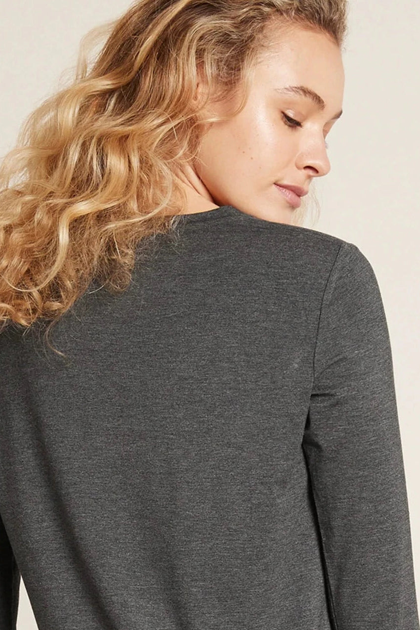 Boody Long Sleeve Top Dark Marl