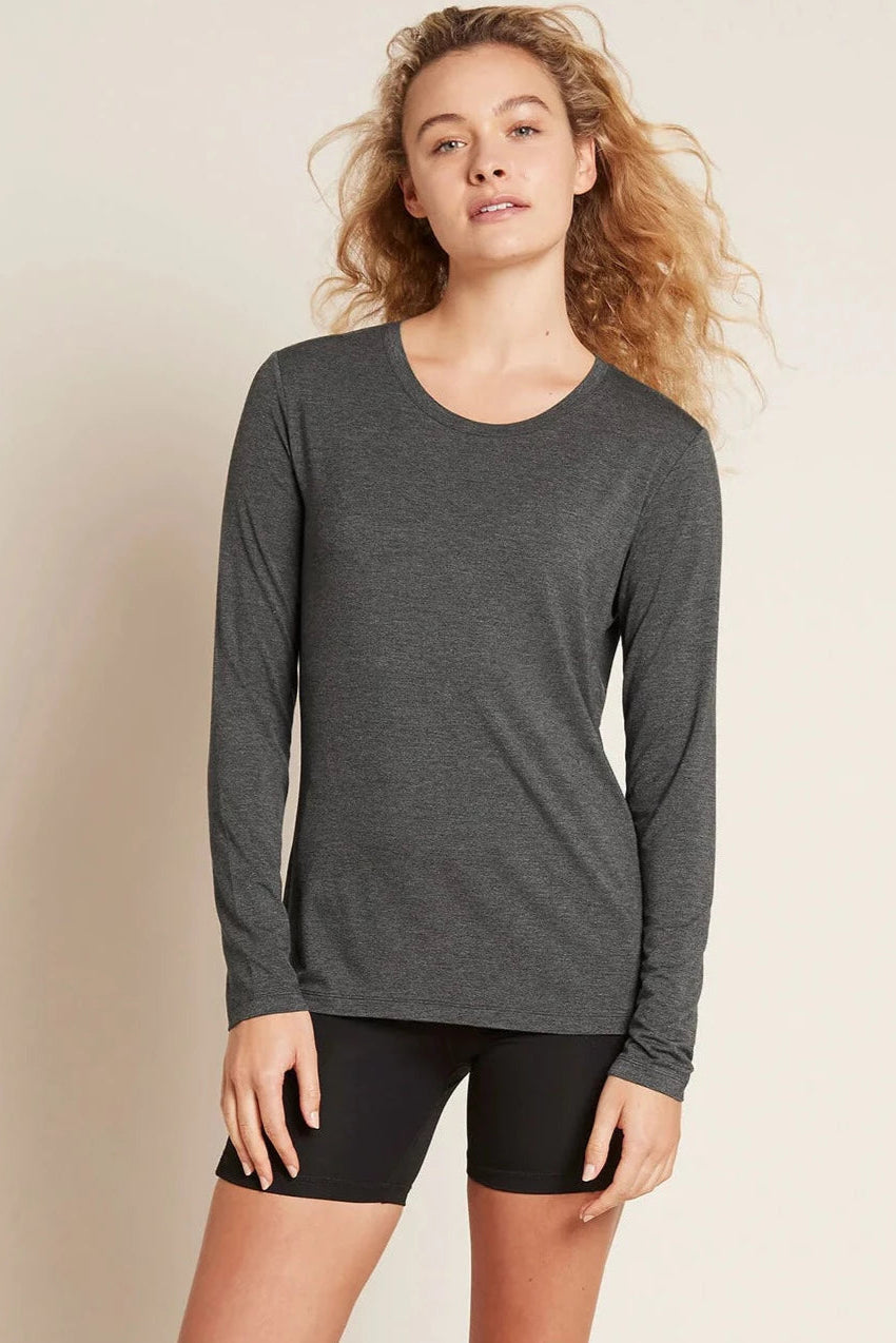 Boody Long Sleeve Top Dark Marl