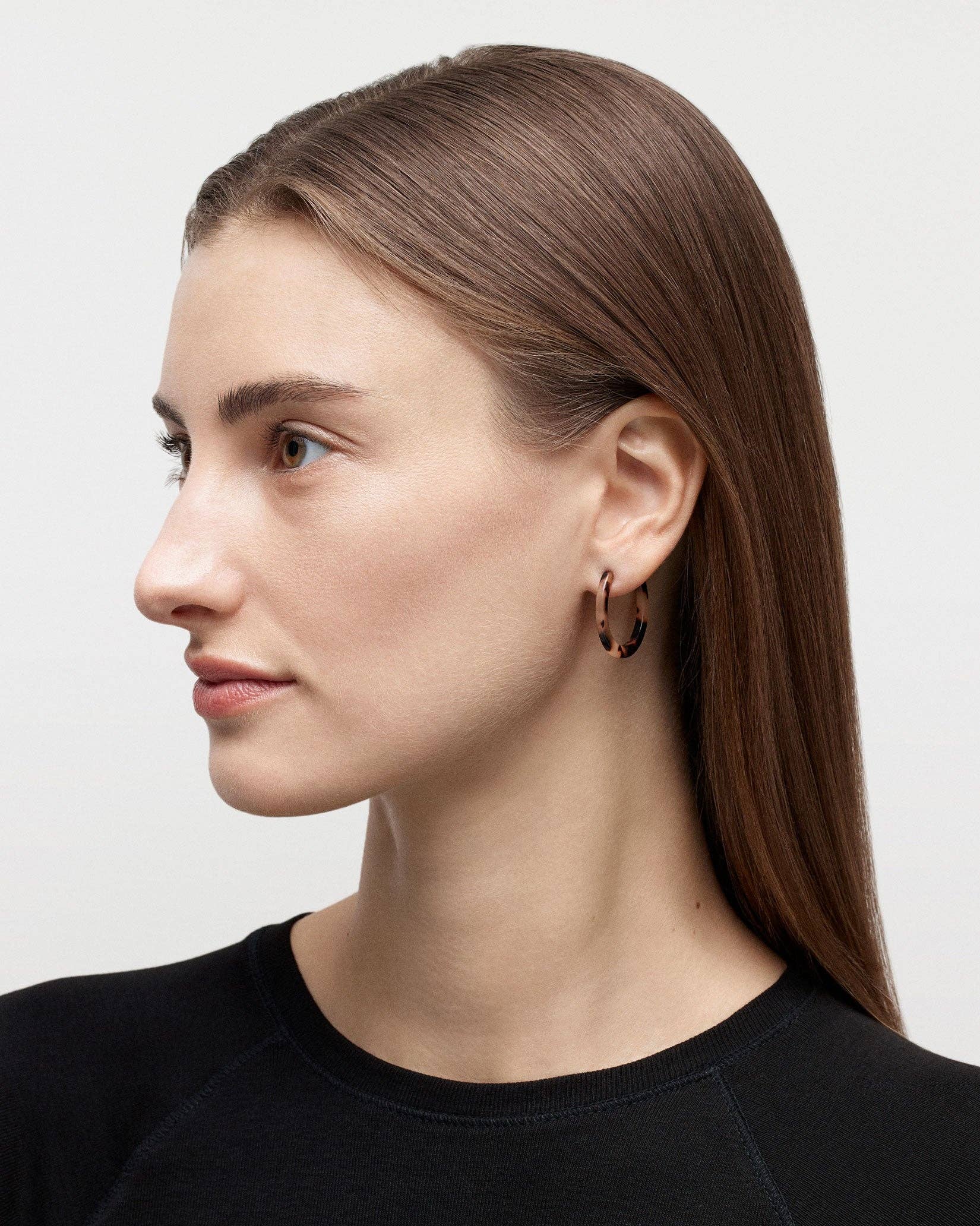 Mini Hoops in Cosmic Blue