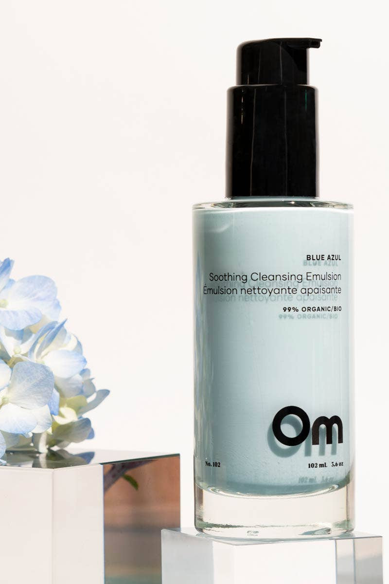 Om Organics Blue Azul Soothing Cleansing Emulsion - Full Size 102ml