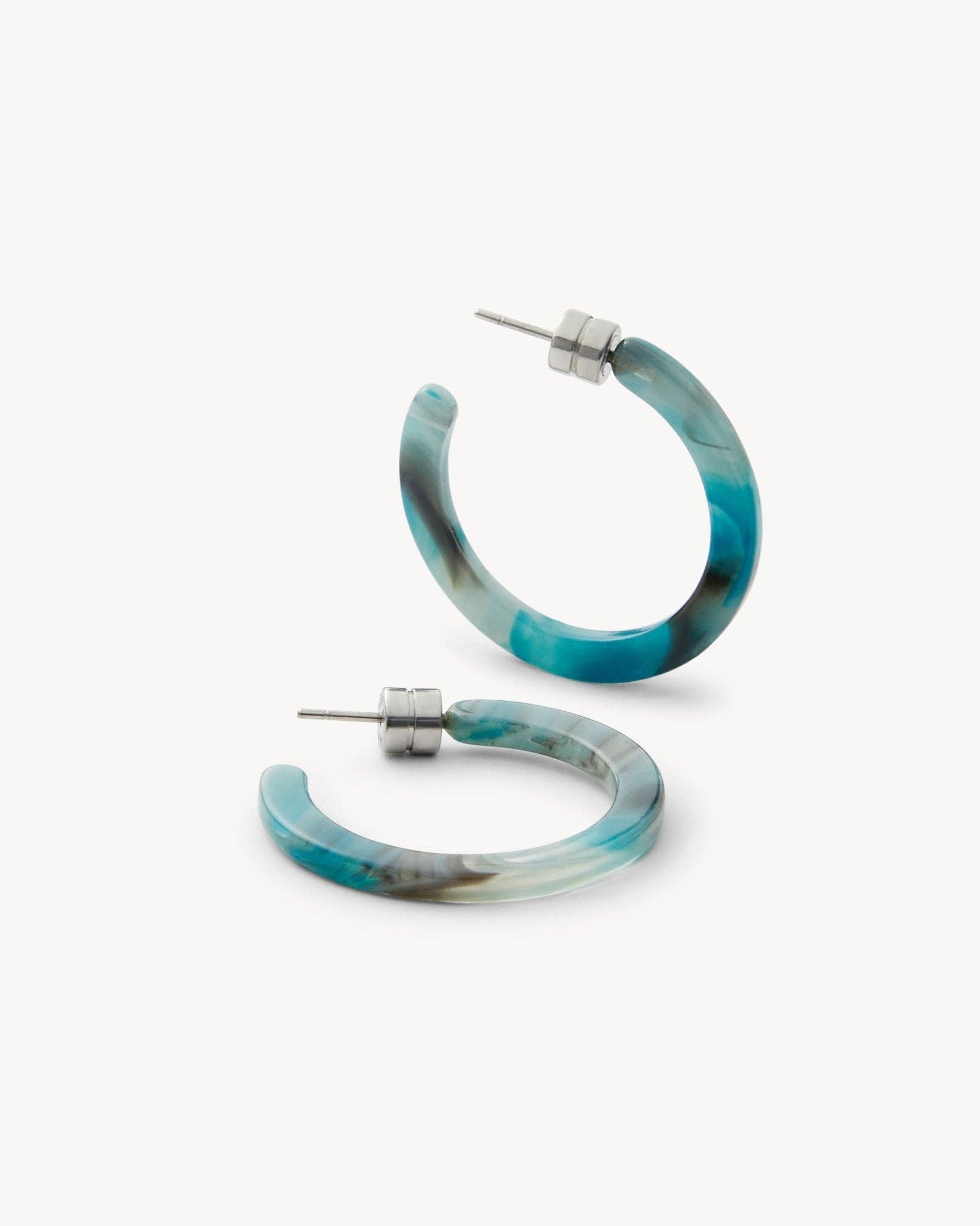 Mini Hoops in Jadeite