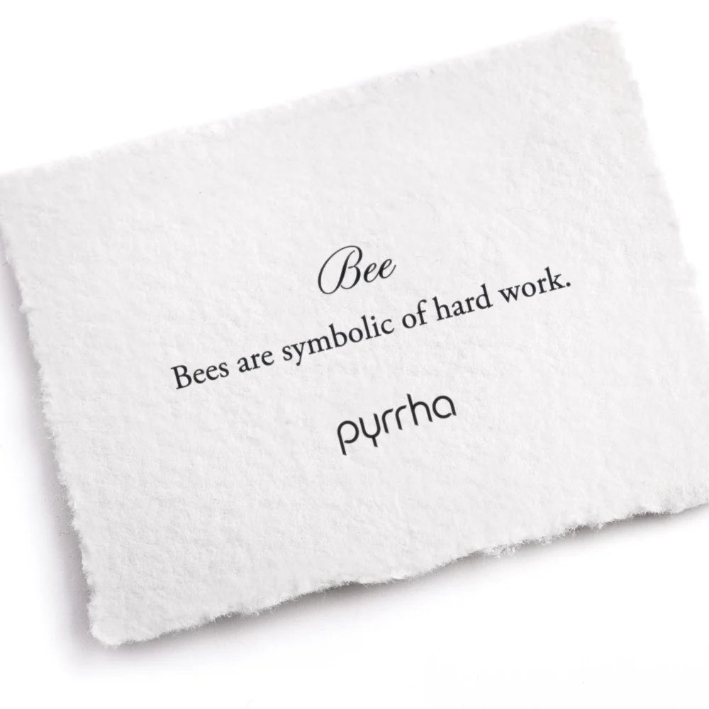 Pyrrha Bee 14K Gold Symbol Stud