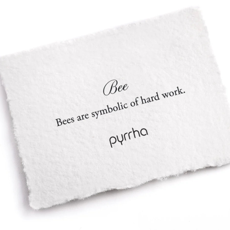 Pyrrha Bee 14K Gold Symbol Stud