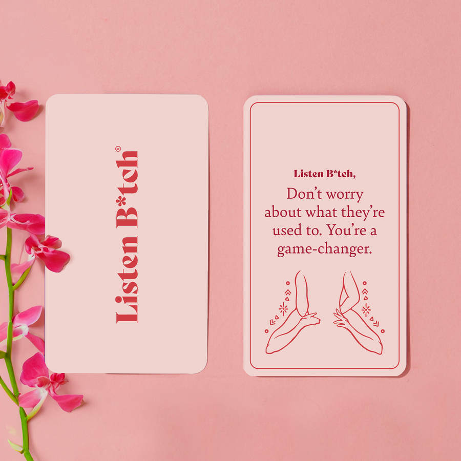 Listen Bitch Affirmation Cards Sex Edition