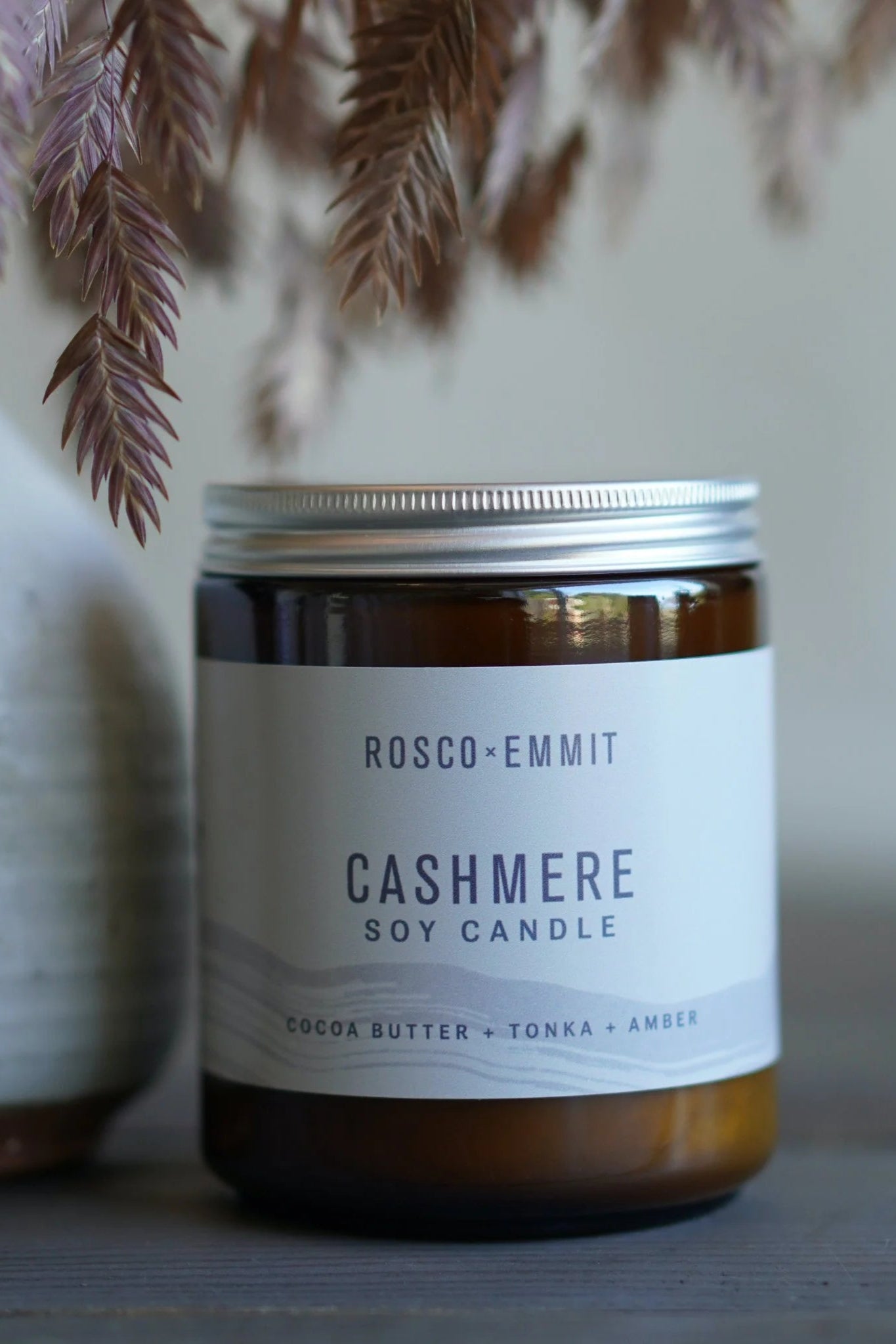 Rosco Emmit Glass Candle Cashmere