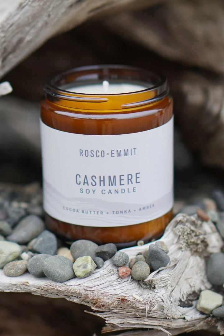 Rosco Emmit Glass Candle Cashmere