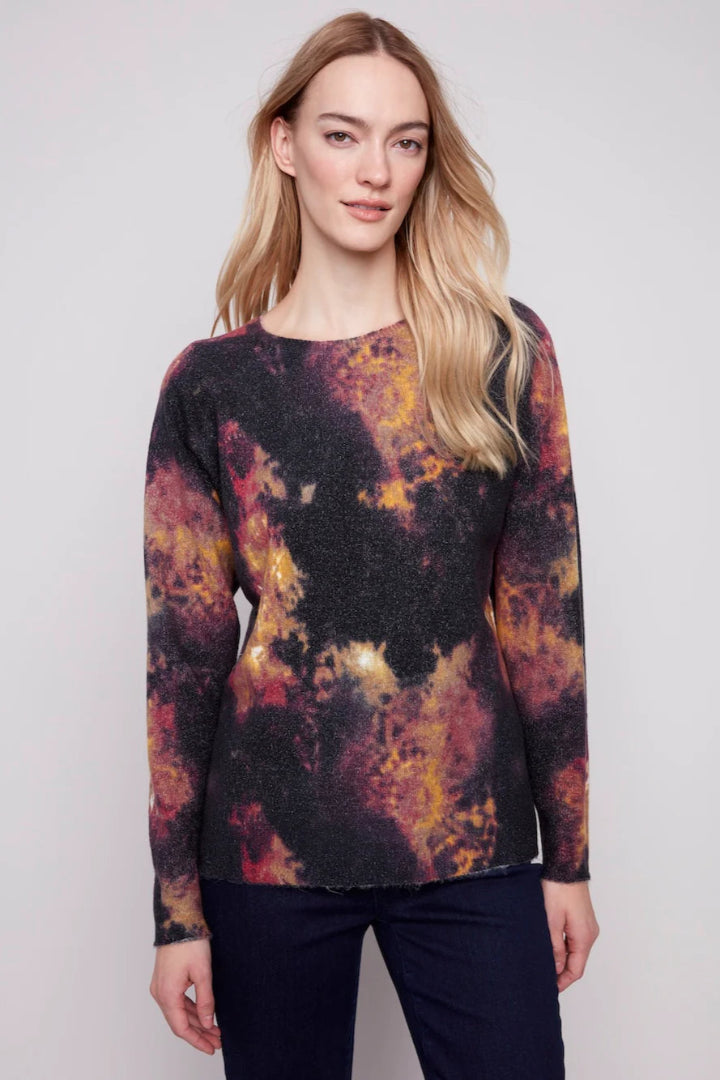 Charlie B Reversible Raglan Sleeve Sweater Ombre