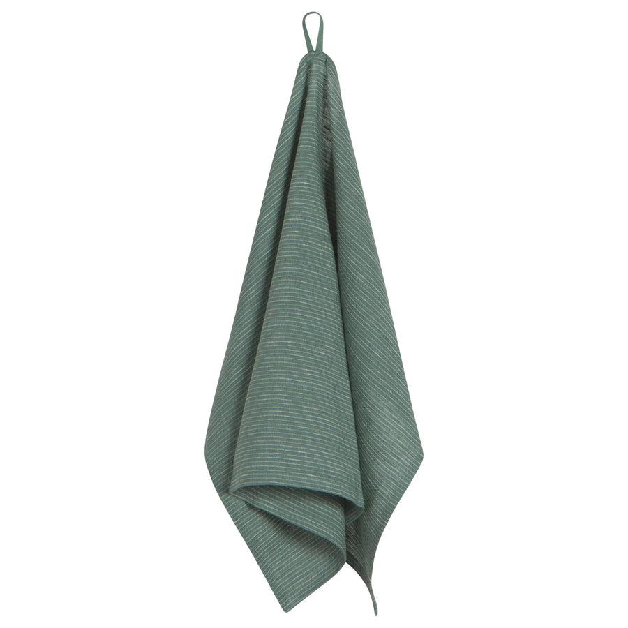Danica Heirloom Linen Tea Towel Jade
