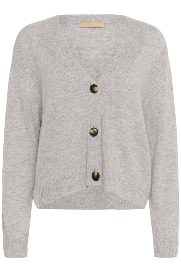 Culture CUbjanca Arrow Cardigan Mid Grey Melange