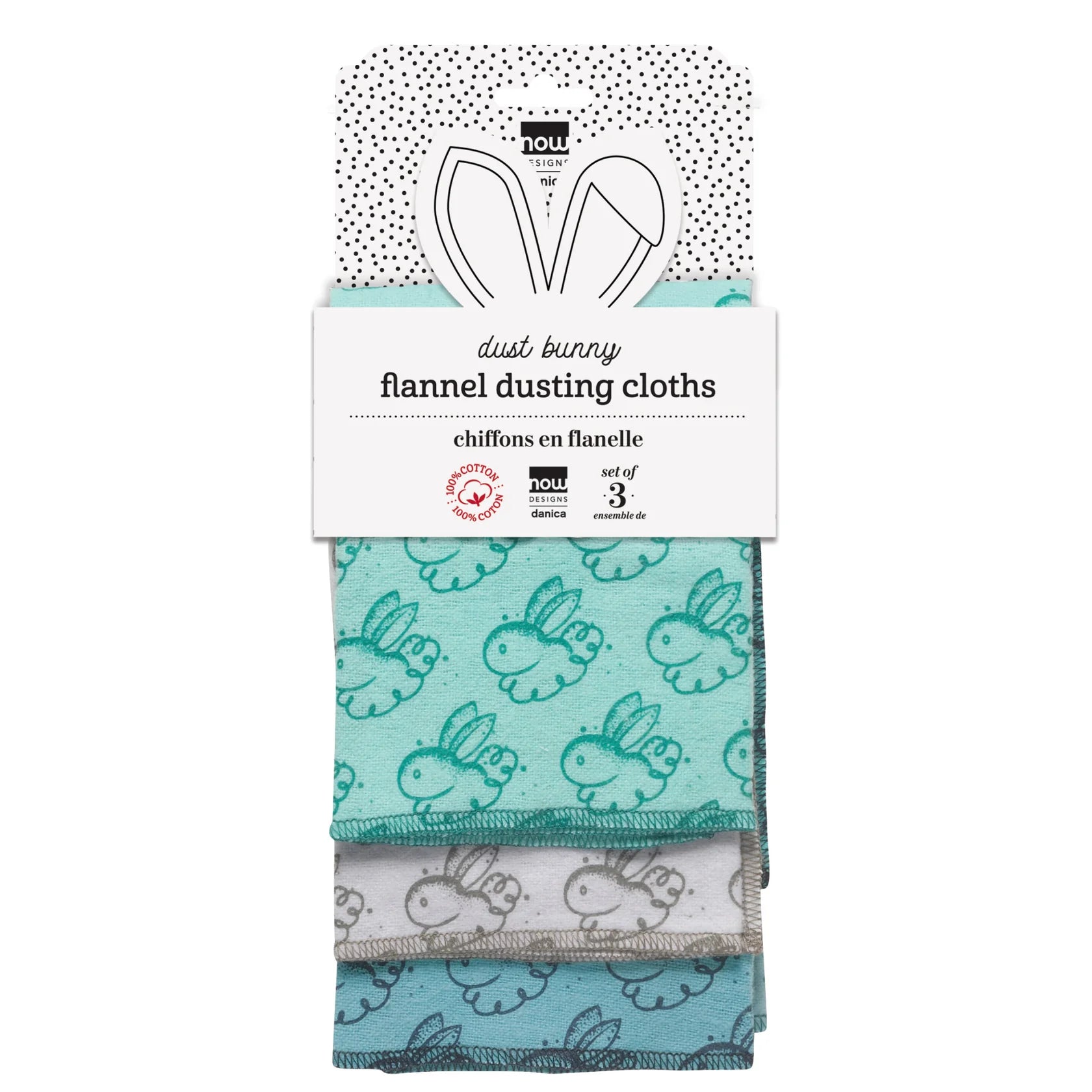 Danica Dusting Cloth Set of 3 Dust Bunny