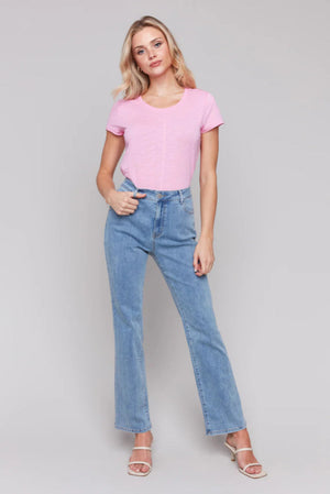 Charlie B Celine Flare Leg Jeans Lt. Blue