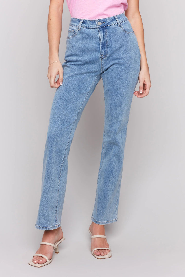 Charlie B Celine Flare Leg Jeans Lt. Blue