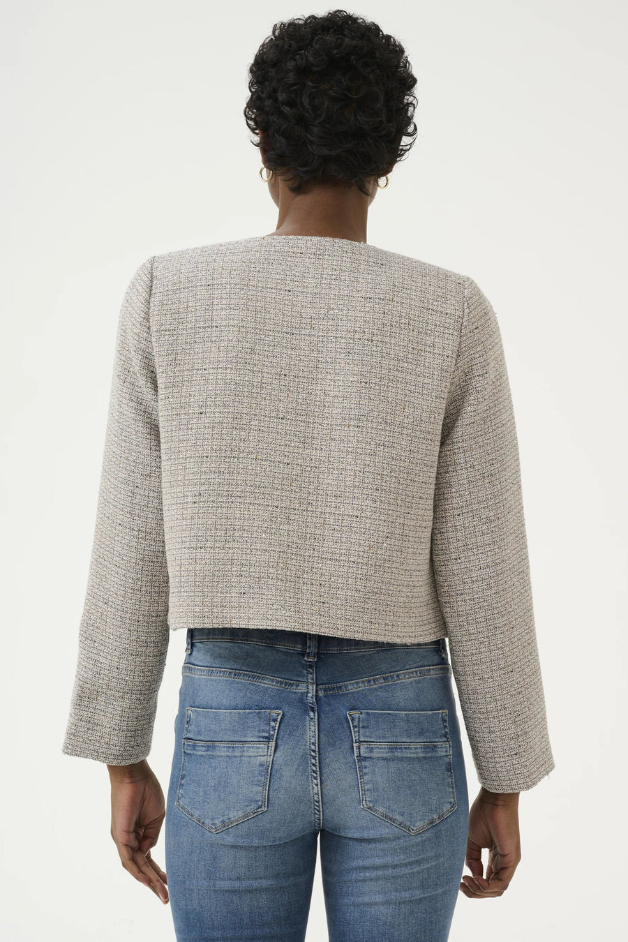 Culture CULandy Jacket White/Grey Check
