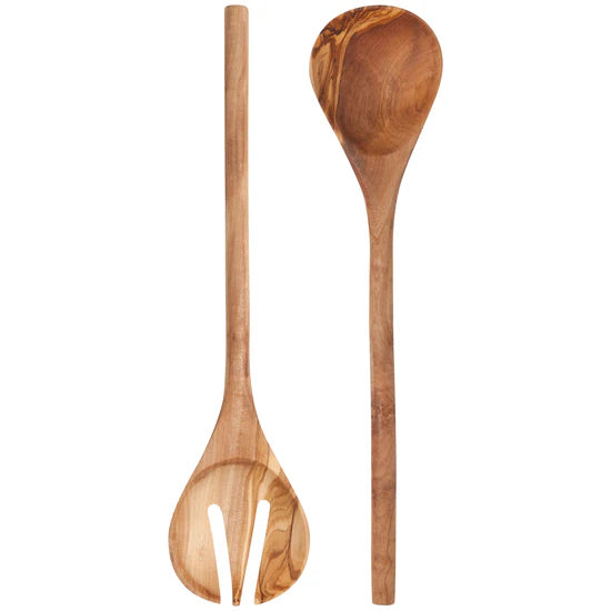 Danica Set/2 Salad Server Olive Wood