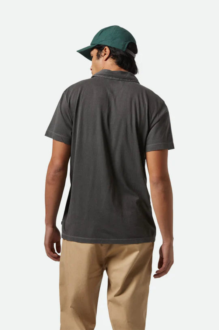 Brixton Vintage Wash S/S Polo Knit Washed Black