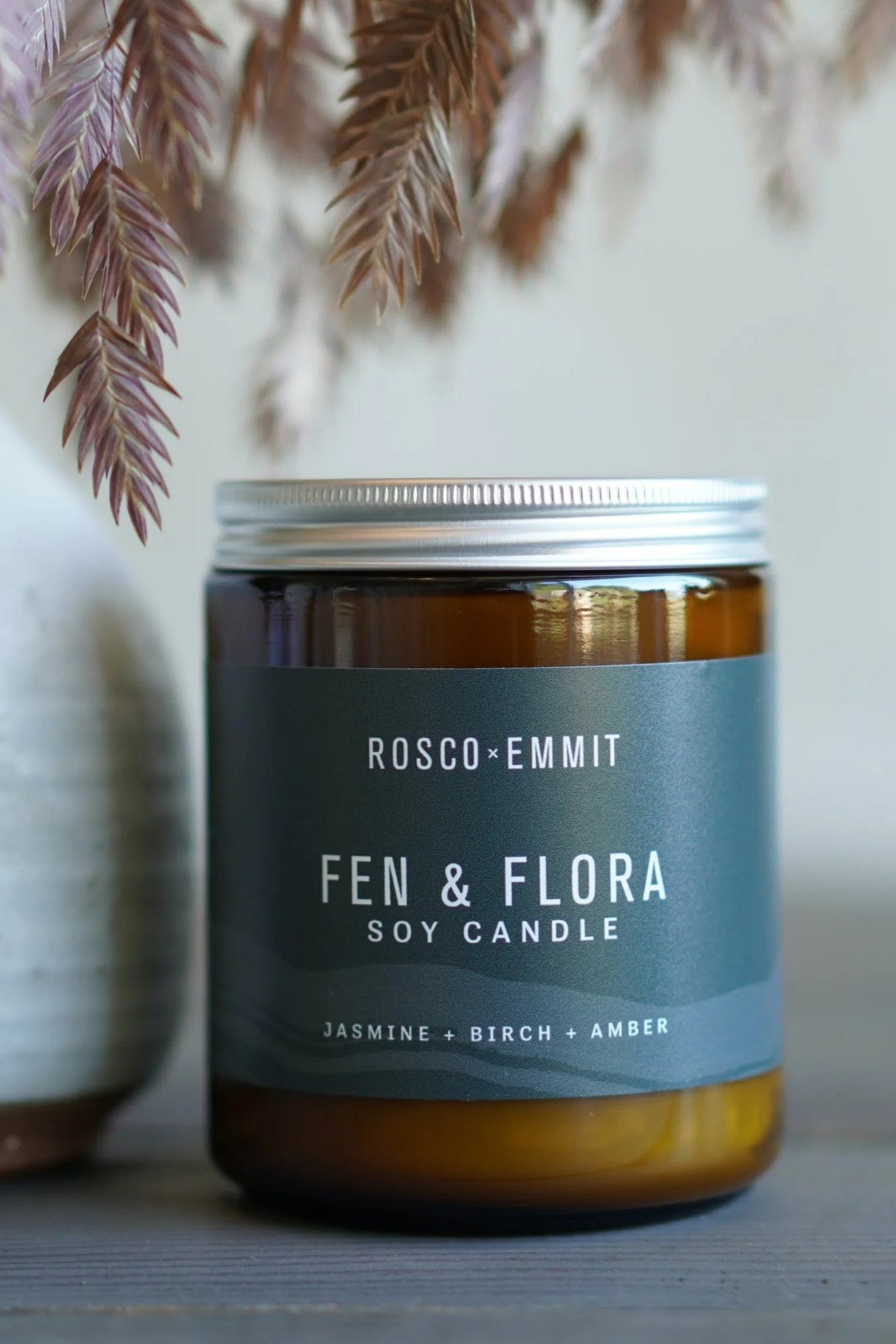 Rosco Emmit Glass Candle Fen and Flora