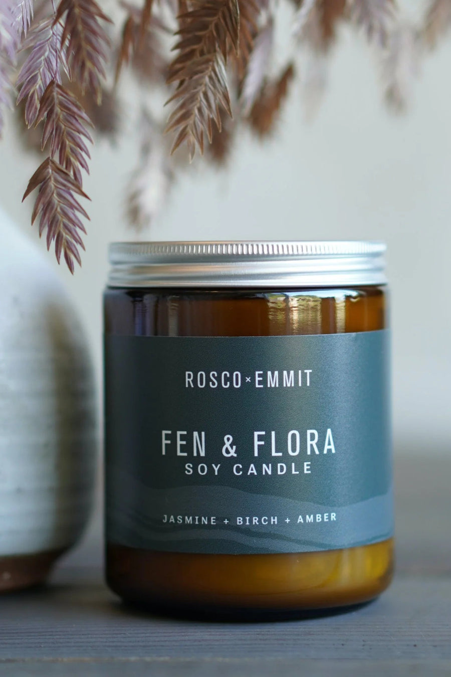 Rosco Emmit Glass Candle Fen and Flora