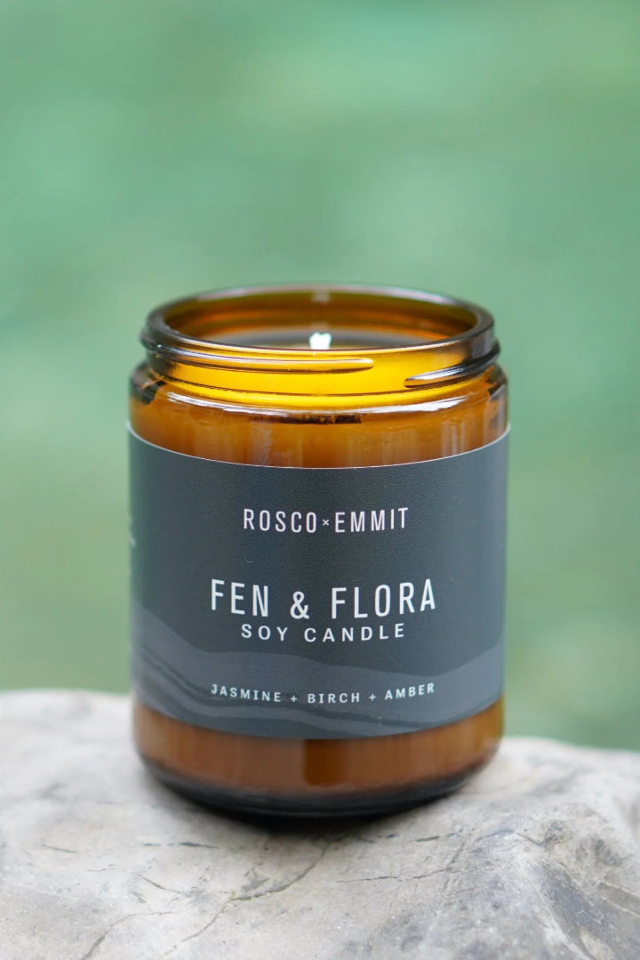 Rosco Emmit Glass Candle Fen and Flora