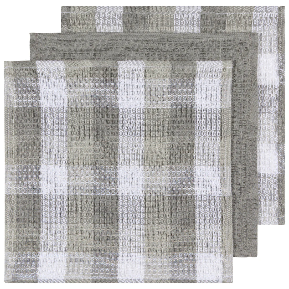 Danica Dishcloth Set/3 Check London Gray