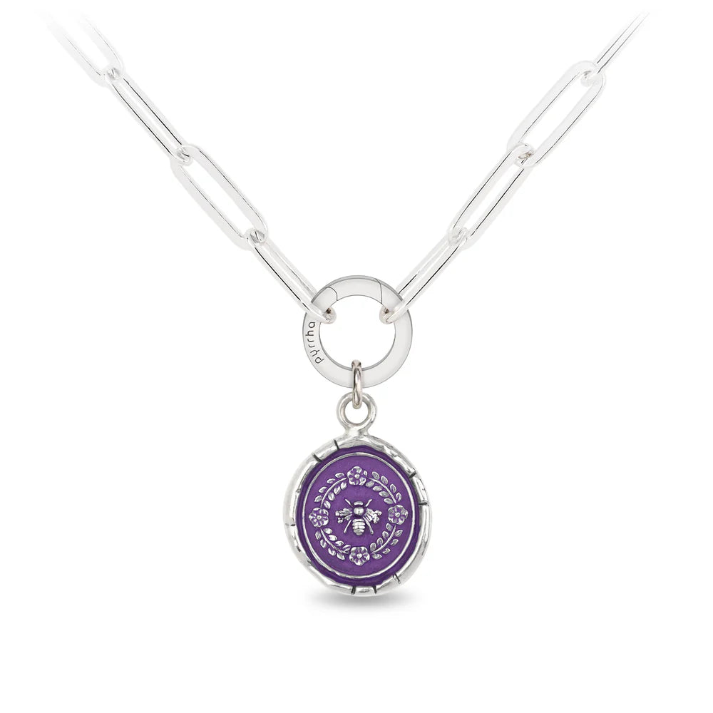 Pyrrha Honeybee Talisman - Mystic Violet