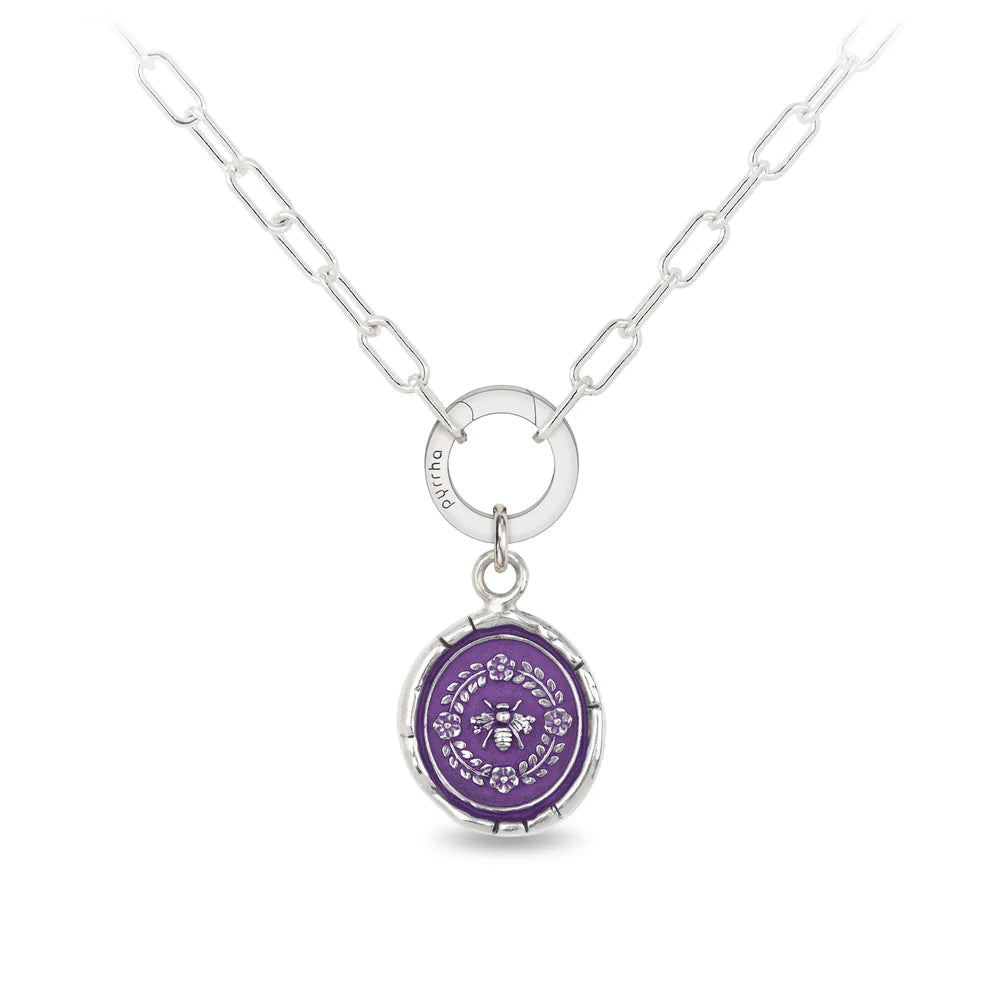Pyrrha Honeybee Talisman - Mystic Violet