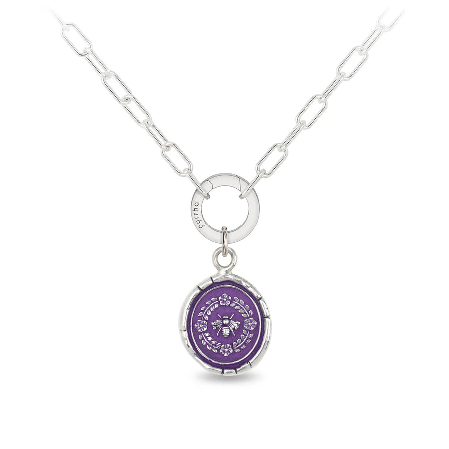 Pyrrha Honeybee Talisman - Mystic Violet