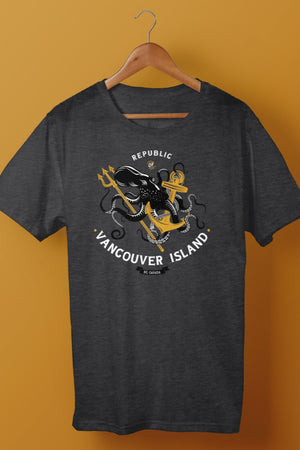 Republic Of Vancouver Island Tee Anchor Charcoal