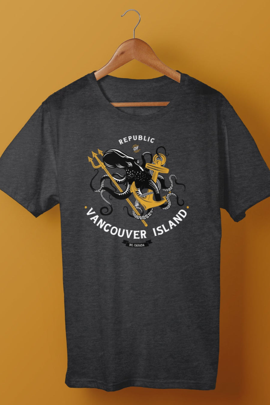 Republic Of Vancouver Island Tee Anchor Charcoal