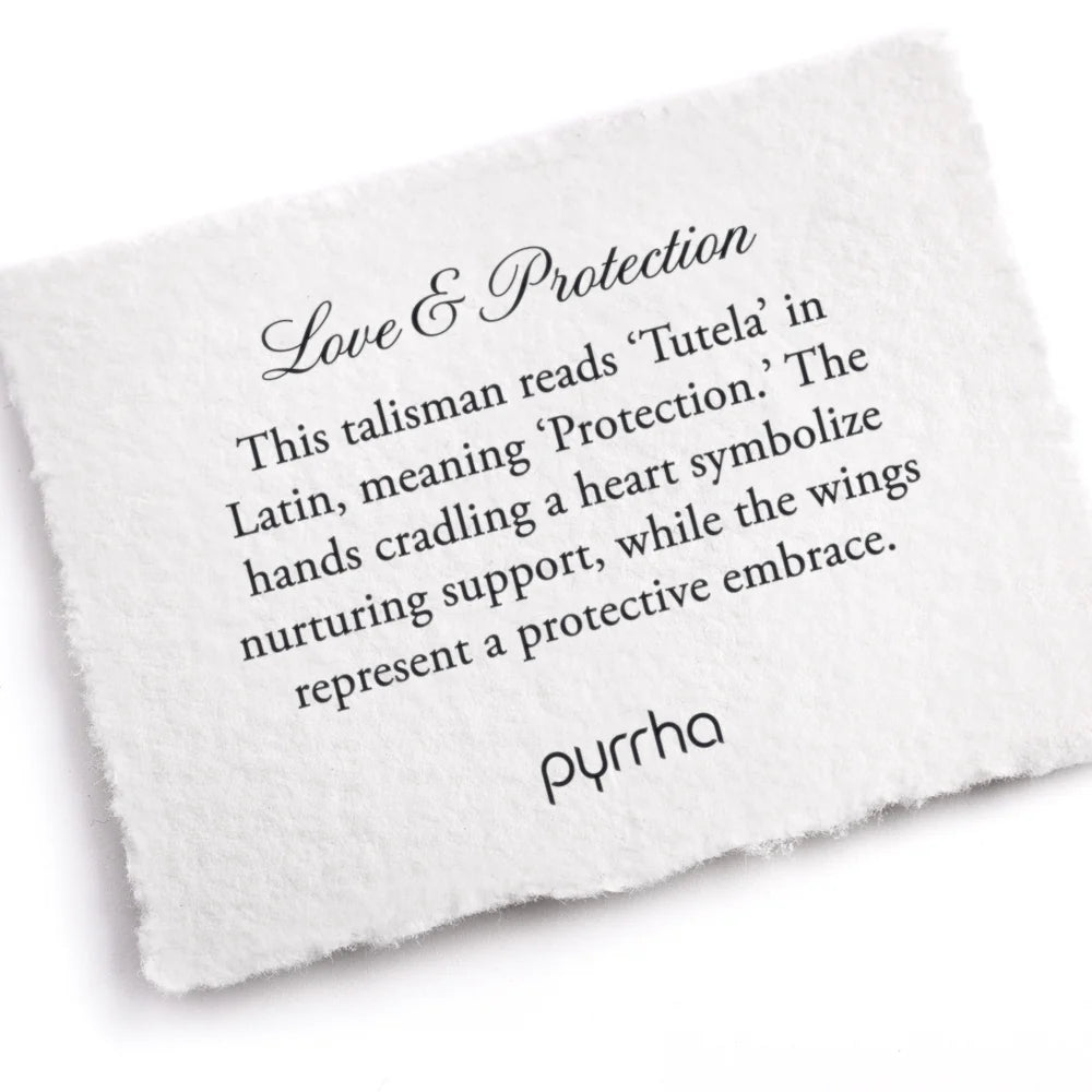 Pyrrha Love & Protection Talisman - Mystic Violet 18" Fine Curb Chain