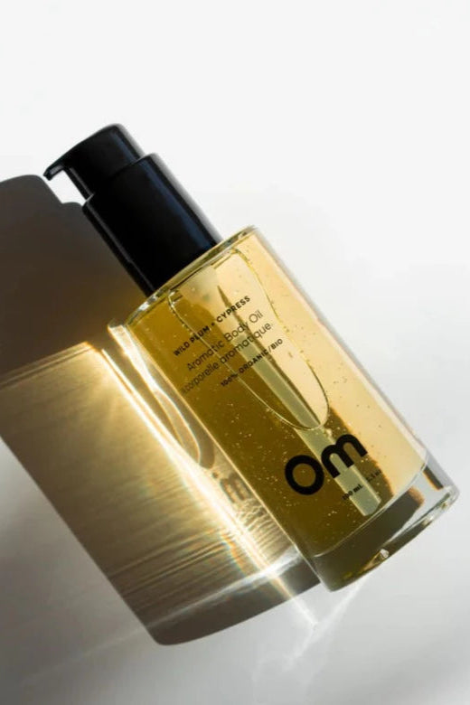Om Organics Wild Plum + Cypress Aromatic Body Oil