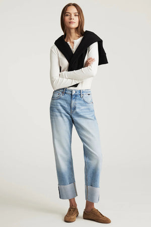 Mavi Savannah Cuffed Lt Brushed Classic Blue