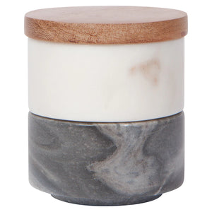Danica Salt Cellar Marble White Slate