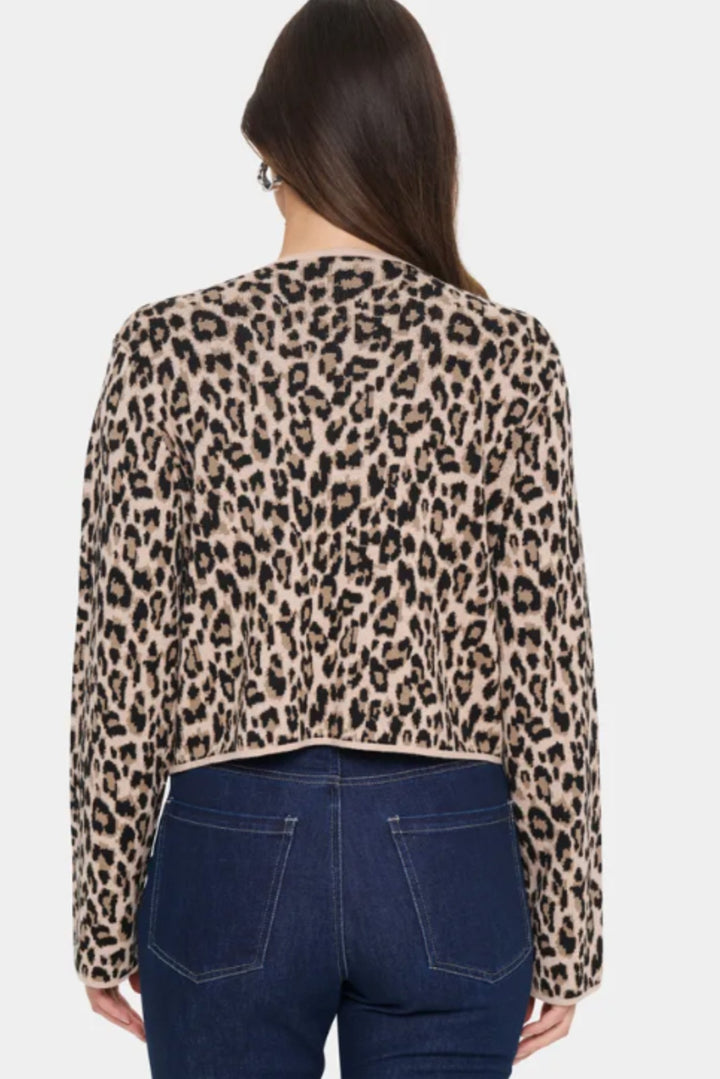 Saint Tropez LydiaSZ Cardigan Black Leopard