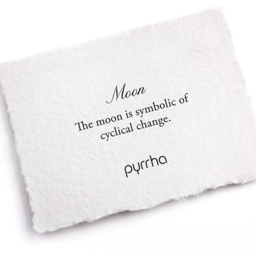 Pyrrha Moon 14K Gold Stud