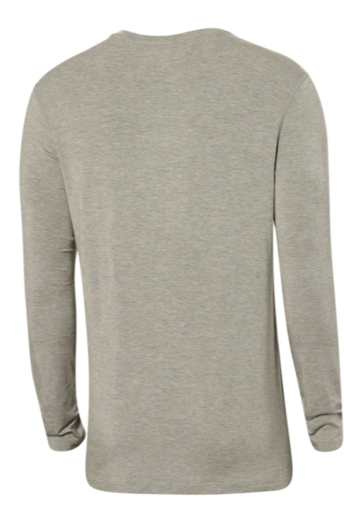 SAXX Sleepwalker Long Sleeve Pocket Tee Dark Grey Heather