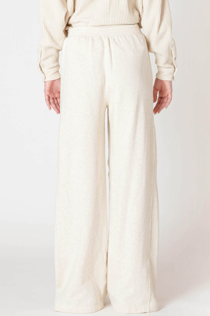Room 34 Wide Leg Knit Jogger Cake Batter