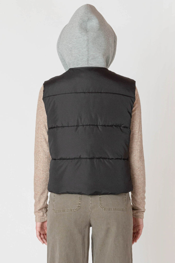 Room 34 Short Puffer Vest Black