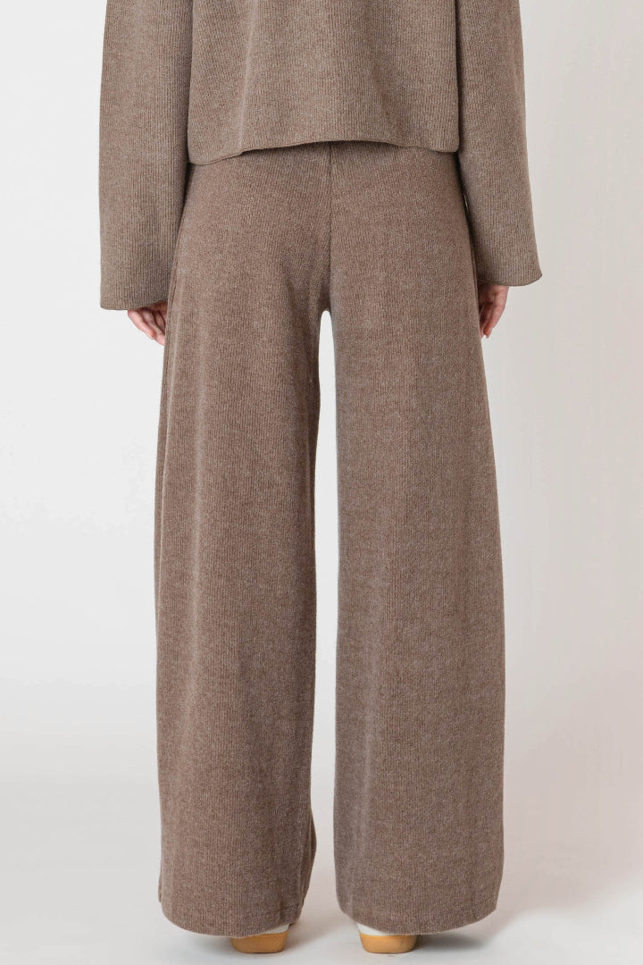 Room 34 Wide Leg Knit Ribbed Pant