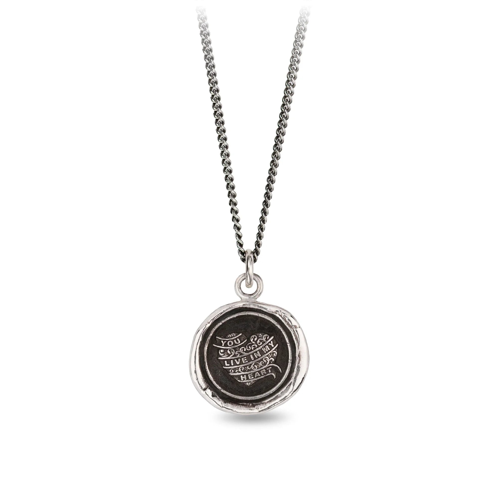 Pyrrha You Live In My Heart Talisman 18" Chain