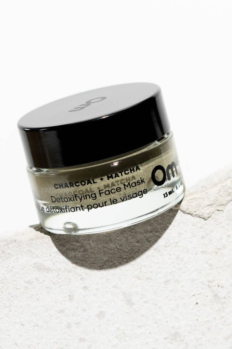 Om Organics Mini Charcoal + Matcha Detoxifying Face Mask - Mini 13ml