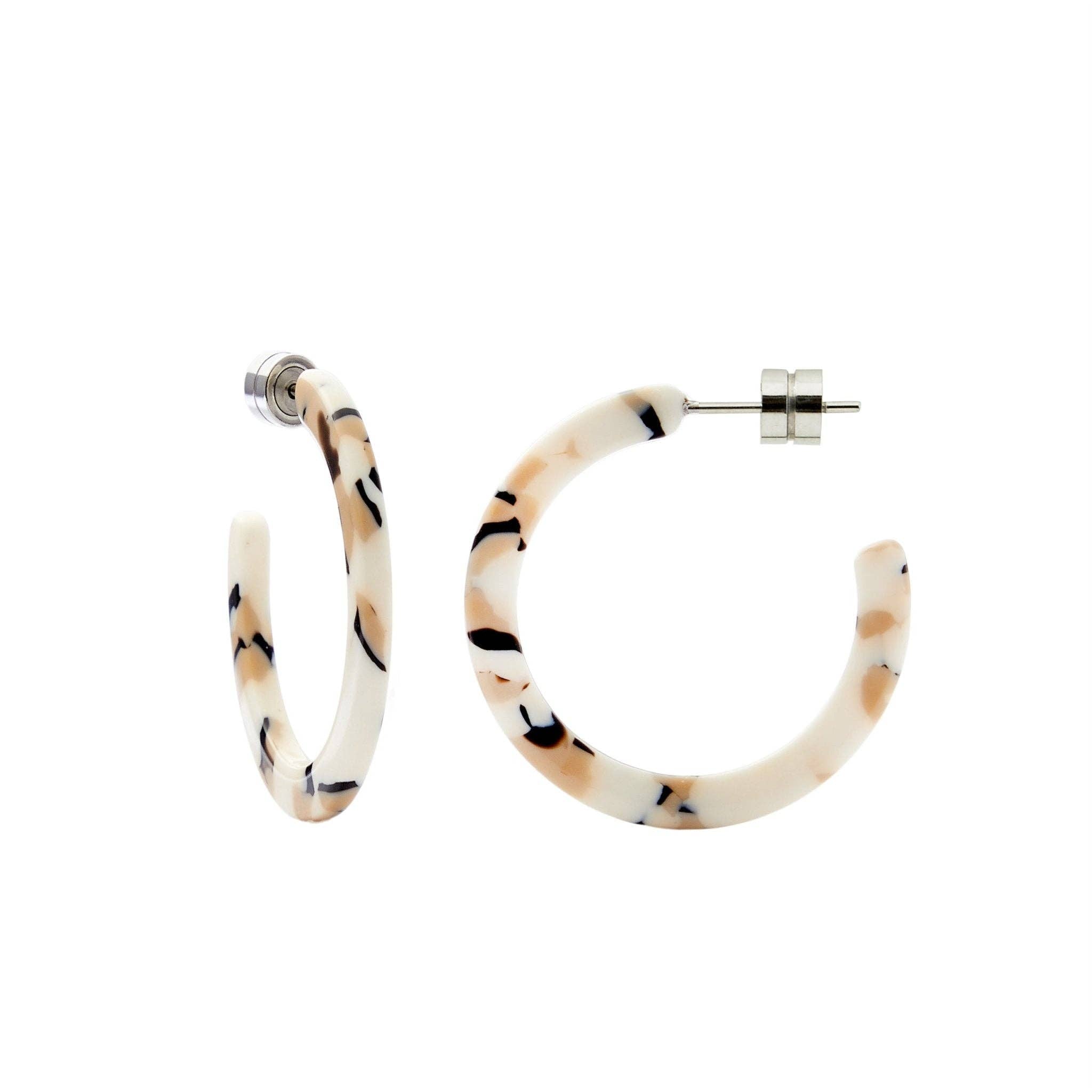 Mini Hoops in Terrazzo