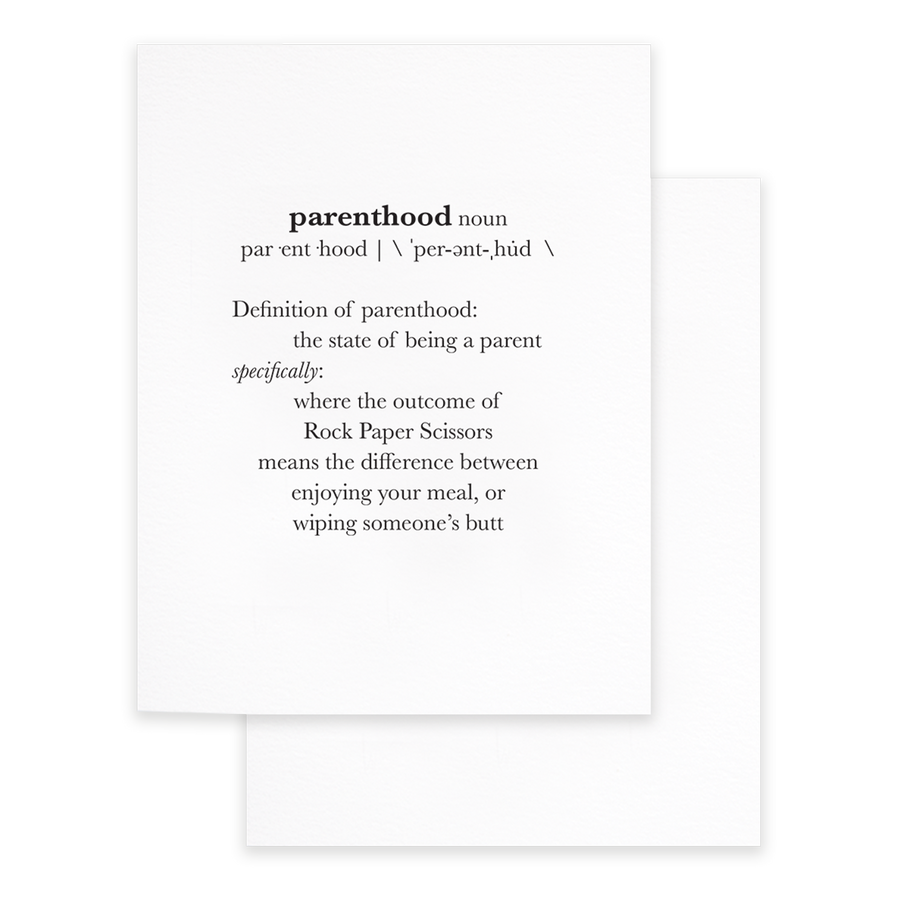 Cardideology Definition of Parenthood