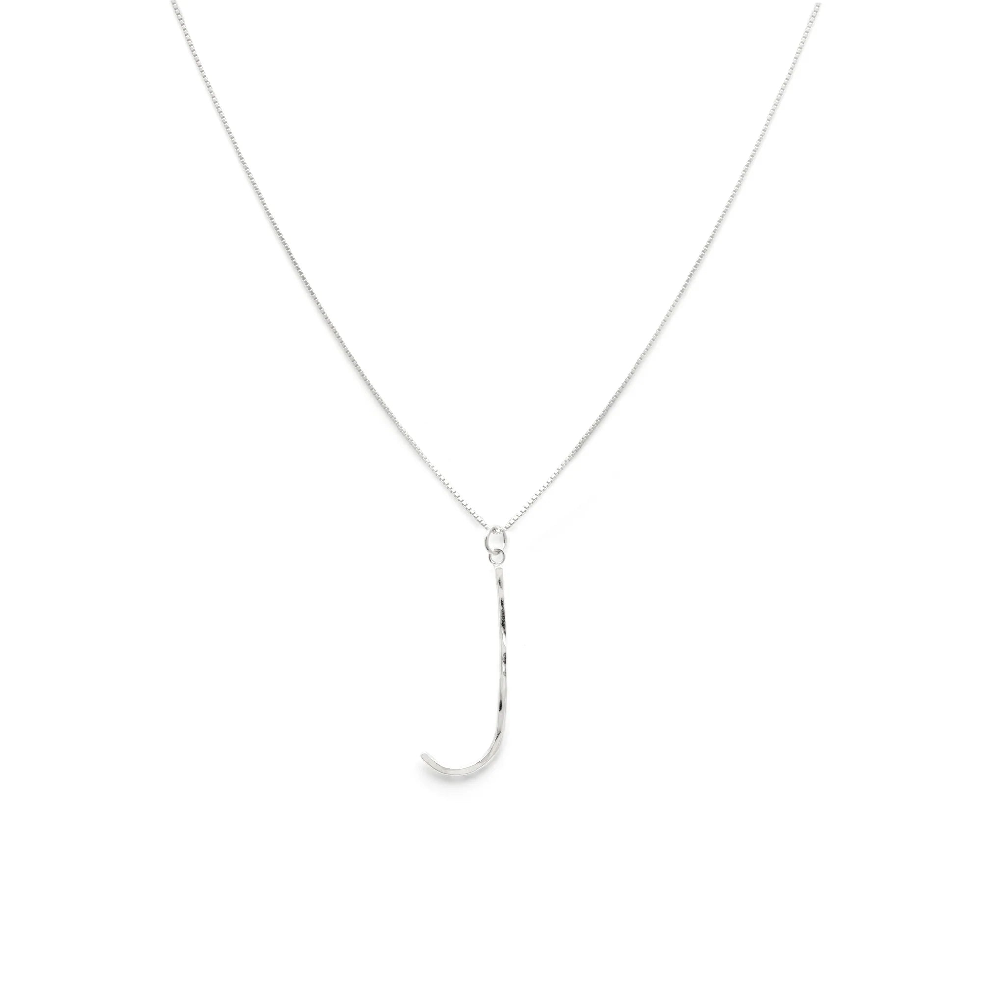 Laughing Sparrow J Letter Necklace