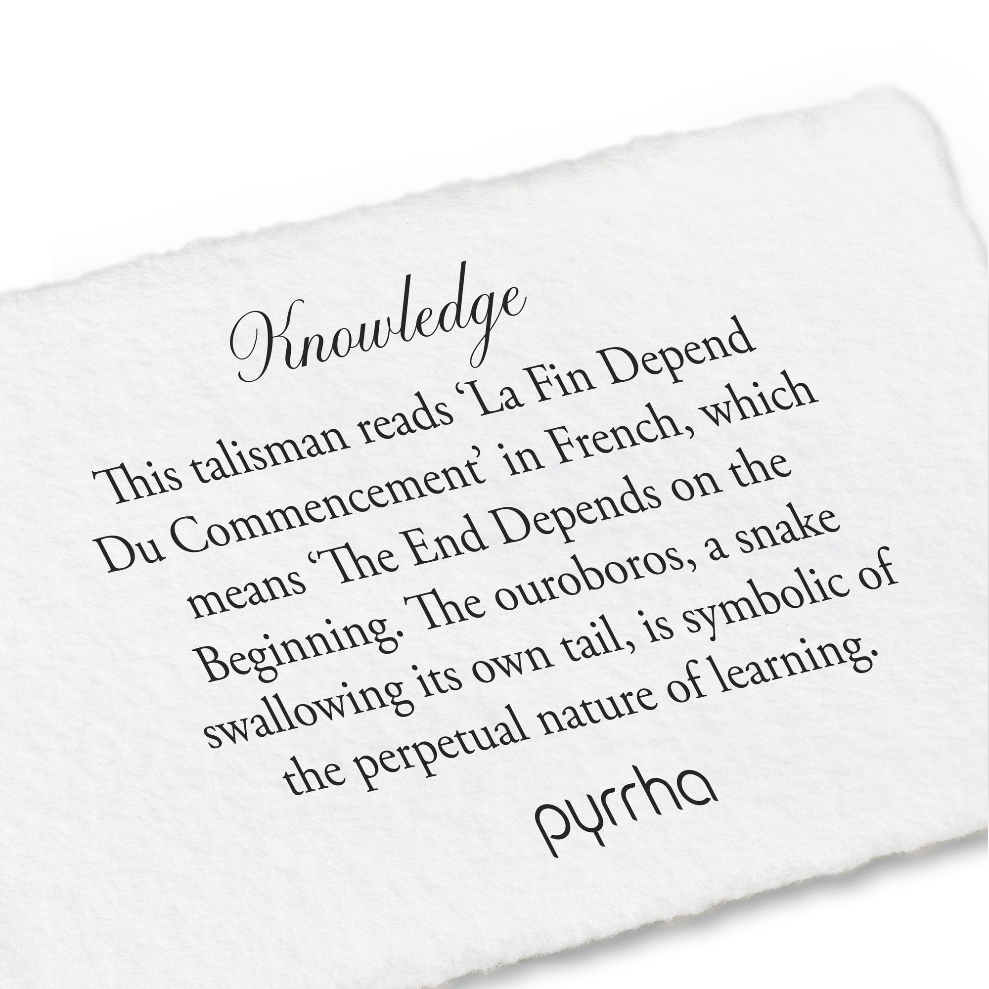 Pyrrha Talisman Knowledge