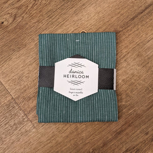 Danica Heirloom Linen Tea Towel Jade