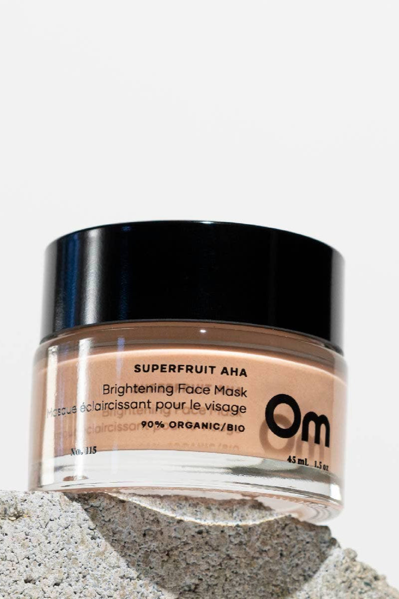 Om Organics Superfruit AHA Brightening Face Mask - Full Size 45ml