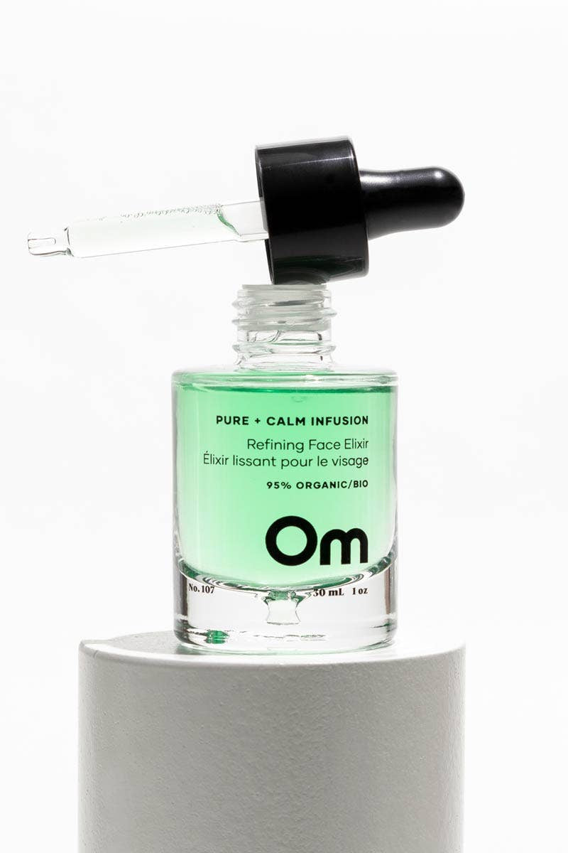 Om Organics Pure + Calm Infusion Refining Face Elixir
