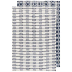Danica Heirloom set of 2 Tea Towels Abode Midnight