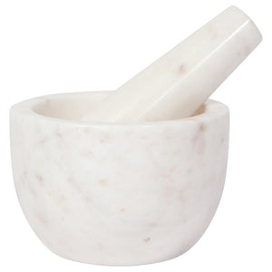 Danica Mortar and Pestle Marble White