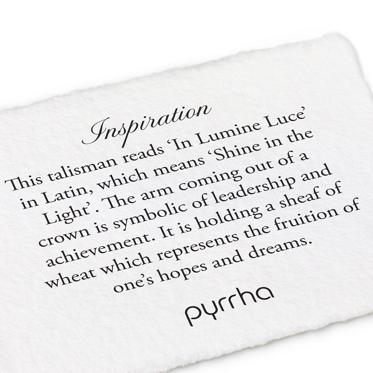 Pyrrha Talisman Inspiration